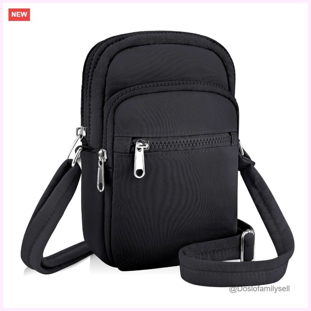 Puffy Mini Crossbody Bag with RFID Blocking, Adjustable Strap, Water-Resistant